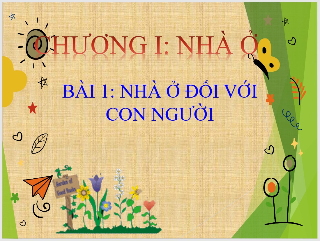 Bài 1 : Nhà ở đối với con người (Tiết 2)